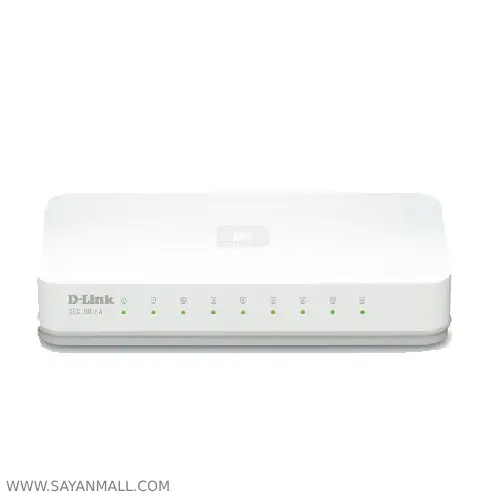 سوییچ 8 پورت گیگابیتی  مدل DGS-1008A. و دسکتاپ دی-لینک