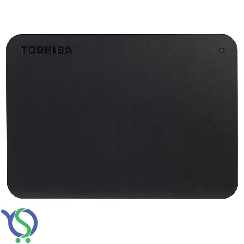 هارد اکسترنال توشیبا Canvio Basics ظرفیت 1 ترابایت با طراحی جمع‌وجور و رنگ مشکی