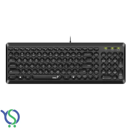 کیبورد جنیوس مدل SLIM STAR Q200 با طراحی زیبا