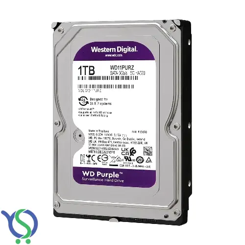 تصویر هارددیسک اینترنال وسترن دیجیتال مدل Purple با ظرفیت 1 ترابایت