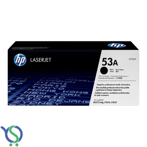 خرید کارتریج تونر مشکی HP 53A (Q7553A) با کیفیت عالی (گرید A) و قیمت مناسب